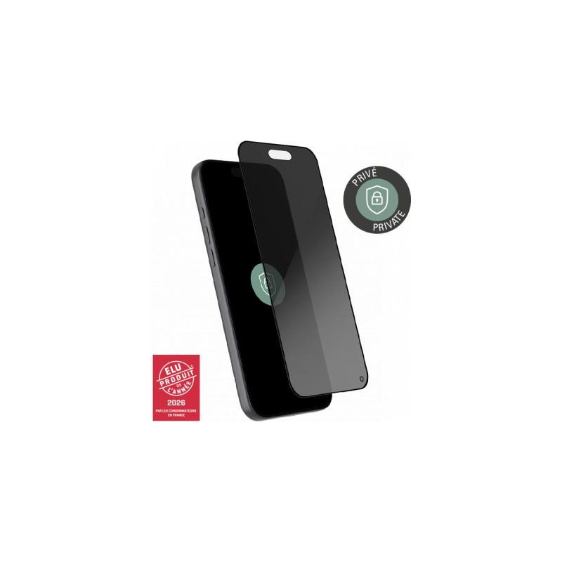Protège écran iPhone 18 Pro Max / 17 Pro Max Privé 2.5D Verre organique + Garantie à vie - Certifié GRS