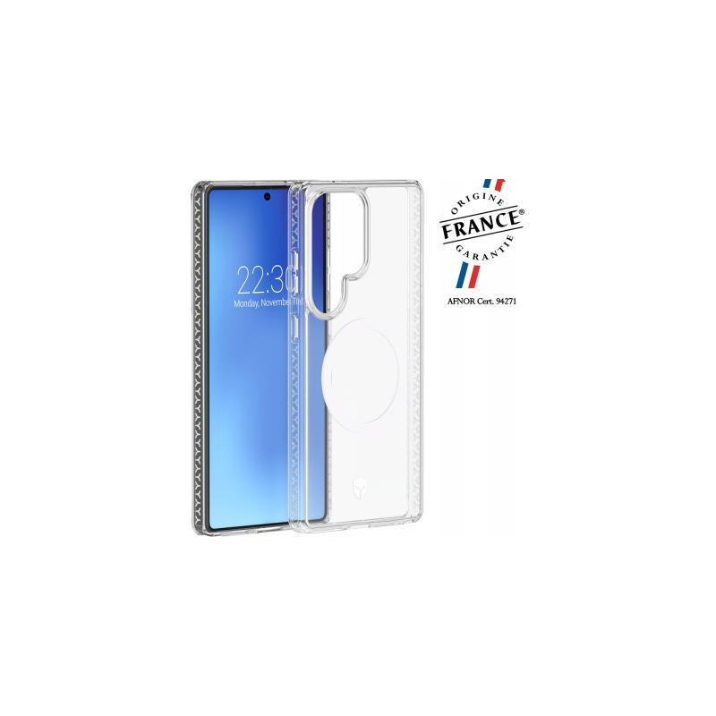 Coque renforcée Magnet Samsung Galaxy S25 Ultra AIR Garantie 3m Transparente + Garantie à vie - Origine France Garantie