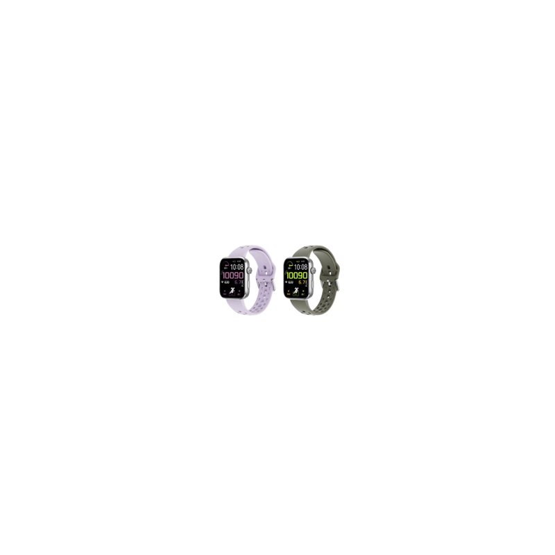 Echo Rainbow GPS 2 Argent - Bracelets Kaki et violet