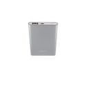 Batterie Secours Muvit 5000MAH finition métal Argent