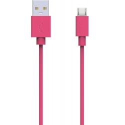 Câble écologique USB/micro USB rose Green E de 90 cm