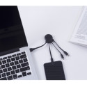 Câble USB multi-connecteurs Octopus 2 noir Xoopar
