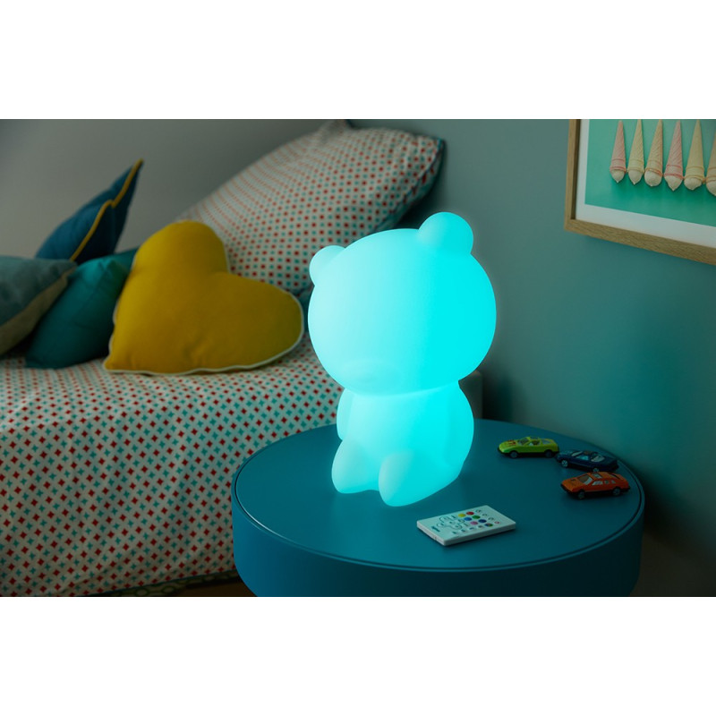 Enceinte sans fil lumineuse nounours blanc Lumin'us Bigben