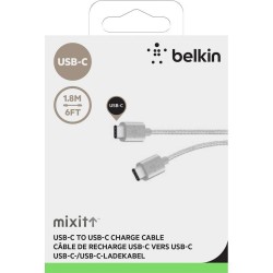 Câble USB C/USB C gris métal Belkin