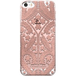 Coque pour iPhone 5/5s/SE - Paseo métal de Christian Lacroix transparente et rose
