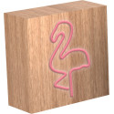 Lampe-enceinte taille S Néon Flamingo Colorblock sans fil