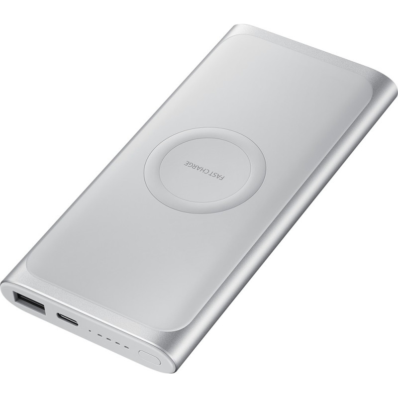 Batterie sans-fil EB-U1200CS Fast Charge argentée Samsung avec câble USB/USB-C