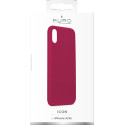 Coque iPhone X/XS Puro semi-rigide fuschia Icon