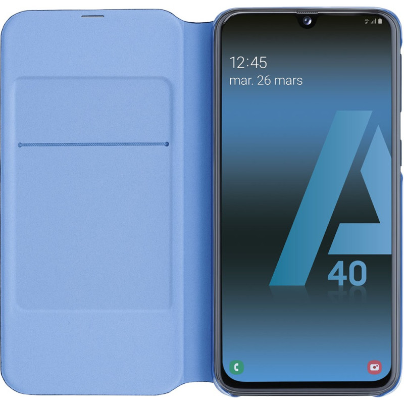 Etui pour Galaxy A40 A405 - folio Samsung noir 