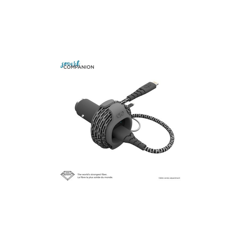 Chargeur voiture rapide et intelligent Force Power avec 1 port USB 2.4A