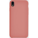 Coque rigide finition soft touch corail pour iPhone XR