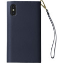 Etui folio pour iPhone X/XS Ideal of Sweden bleu foncé