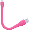 Câble écologique USB/USB C rose green_e de 15 cm