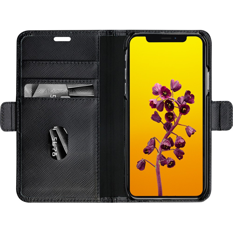 Etui folio pour iPhone X/XS Mode - Dbramante en cuir noir