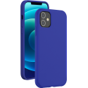 Coque iPhone 12 / 12 Pro Silicone SoftTouch Bleue Bigben