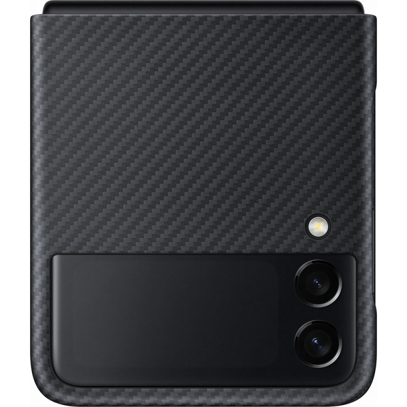 Coque Samsung G Z Flip 3 Aramid Fonction stand Noire Samsung