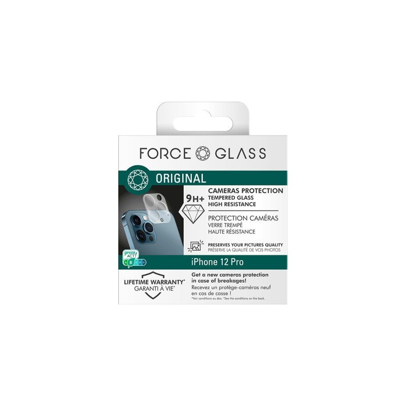 Protège écran Caméra iPhone 12 Pro Garanti à vie Force Glass