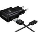Chargeur maison 2.1A 15W + Câble USB A/USB C Noir Samsung