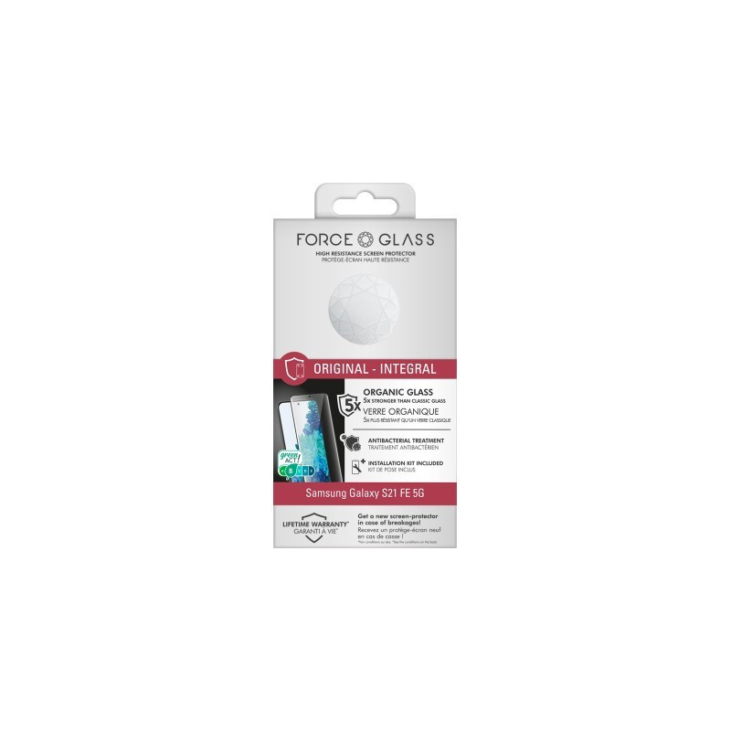 Protège écran Samsung G S21FE Original Garanti à vie Force Glass