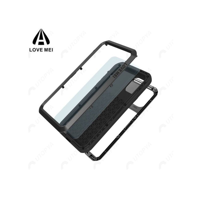 Coque renforcée iPhone XS - Love Mei noire