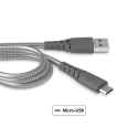Câble renforcé USB A/micro USB 1,2 m Gris Force Power