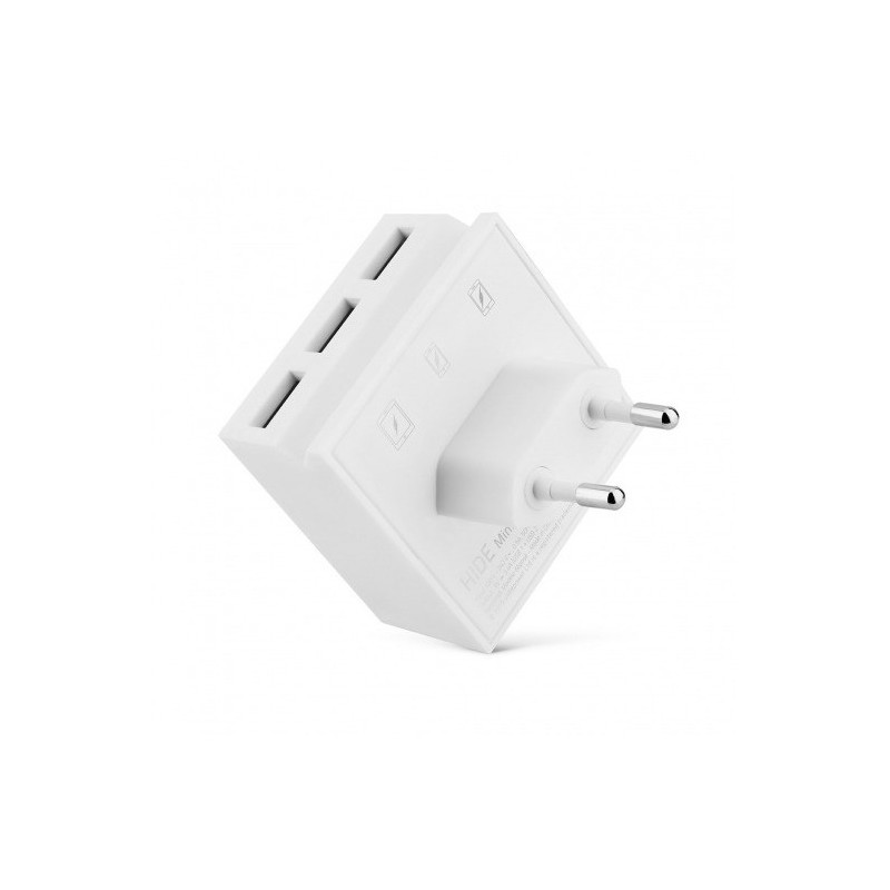 Chargeur HIDE Mini avec 3 Port USB - BLANC