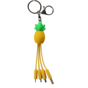 Câble USB A/micro USB & USB C & Lightning 0,15 m Ananas Yello Koko