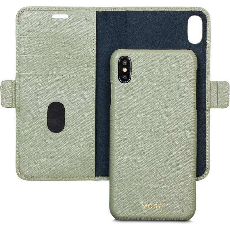 Etui folio pour iPhone X/XS Mode - Dbramante en cuir vert