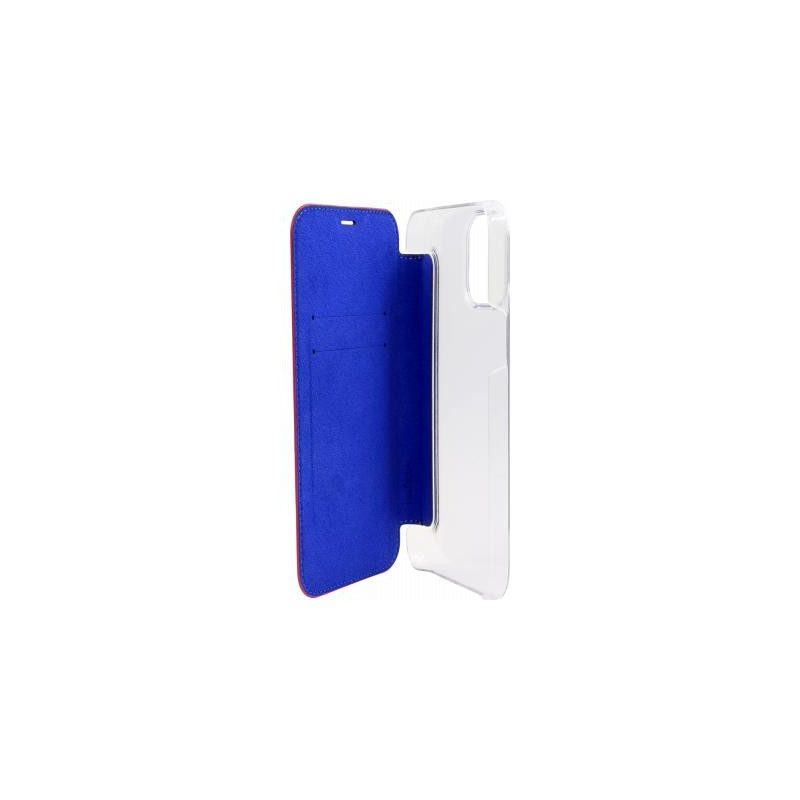 Folio iPhone 12 mini en Cuir Premium dos Crystal Rouge Beetlecase