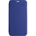 Folio iPhone 12 mini en Cuir Premium dos Crystal Bleu Beetlecase