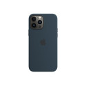 Coque En Silicone Apple Avec Magsafe Pour Iphone 13 Pro Max Bleu Abyss